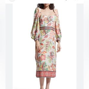 Ranna Gill Corset Midi Dress size Small